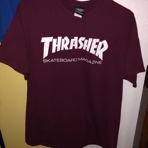 Thrasher Skate Mag Burgundy T-Shirt